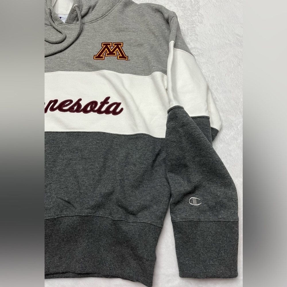 Columbia Colorblock size medium Minnesota Golden Gopher sweatshirt hoodie - Picture 5 of 6